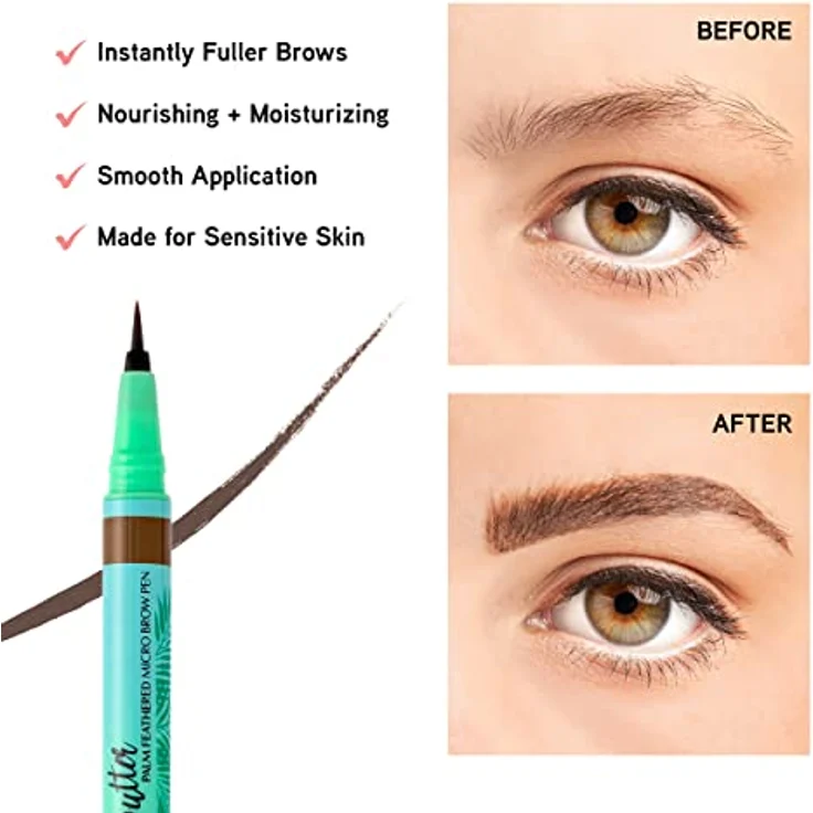 Physicians Formula Butter Palm Feathered Micro Brow Pen, Augenbrauenfarbe mit Keratin und Buttersorten, 0,5 ml – Bild 5