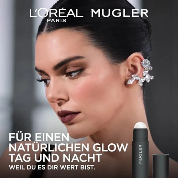 L'Oréal Paris x Mugler Limited Edition Magnetic Radiance Stick Highlighter, Cremige Formel für natürlichen Glow, Farbe: PVC, 5g – Bild 2