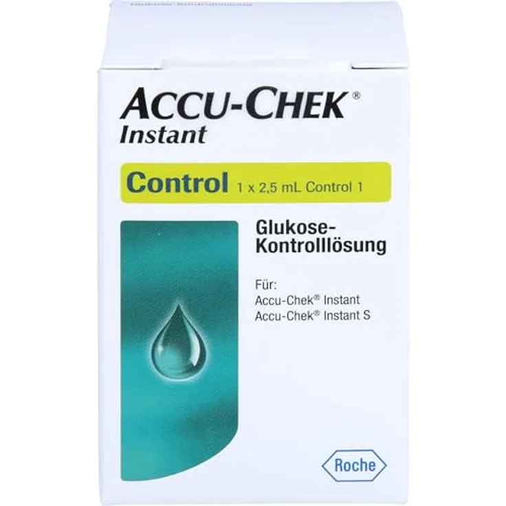 Roche Accu-Chek Instant Kontroll-Lösung 2,5ml, Glucoselösung zur Messgenauigkeitsprüfung für Blutzuckermessgeräte