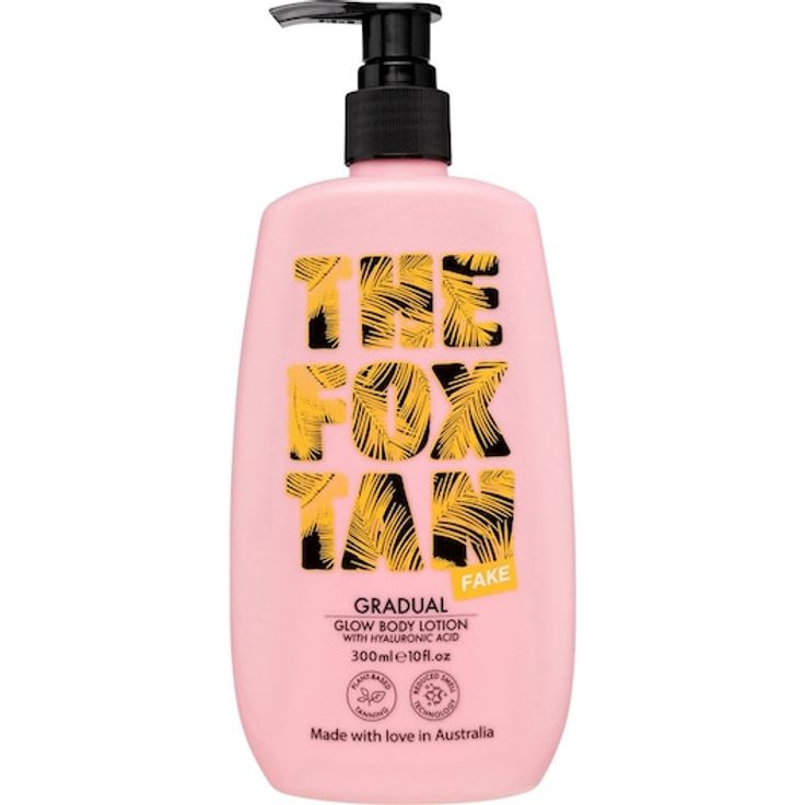 THE FOX TAN Gradual Glow Body Lotion, Selbstbräuner für Damen mit Passionsfrucht und Granatapfel, 300 ml