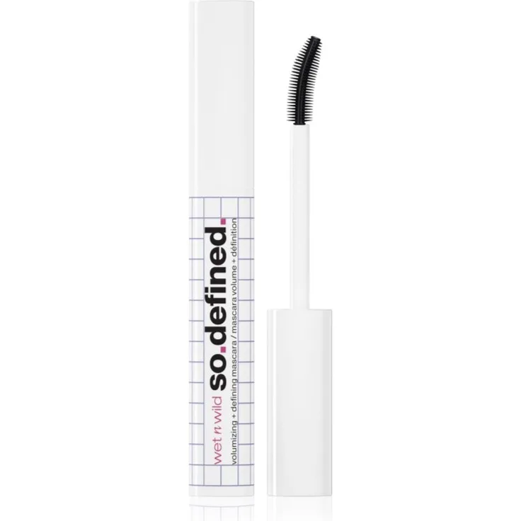 Wet n Wild Mega Volume So Defined, Mascara für voluminöse und definierte Wimpern, Farbton Black, 10 ml