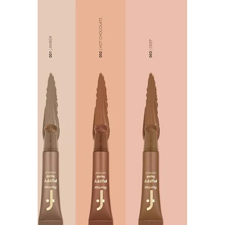 Flormar Rouge & Bronzer Puffy Liquid Contour, 12 ml – Leichte Textur mit integriertem Schwamm-Applikator für präzisen Auftrag und aufbaubare Deckkraft – Bild 5