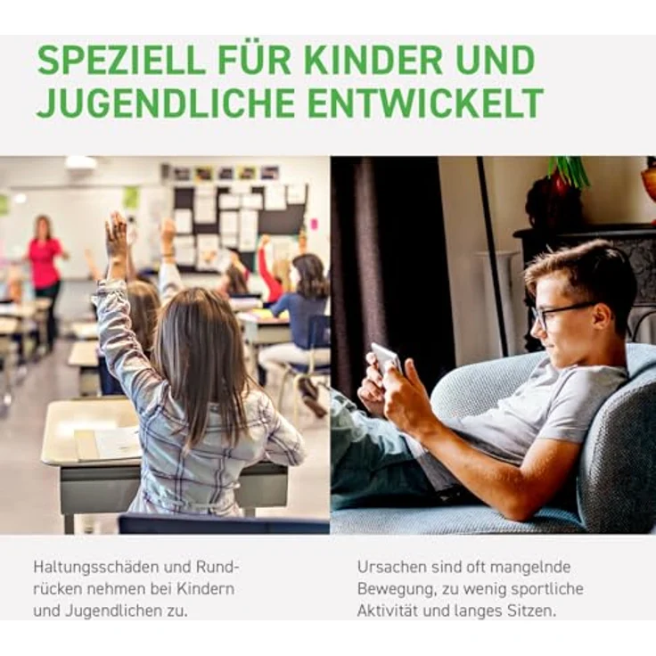 SISSEL® SPINEFITTER® Junior Ocean, Rückendehner für Kinder & Jugendliche, ergonomisches Rückenstrecker Gerät mit 16 Kugelpaare für Haltungskorrektur und Therapie – Bild 4