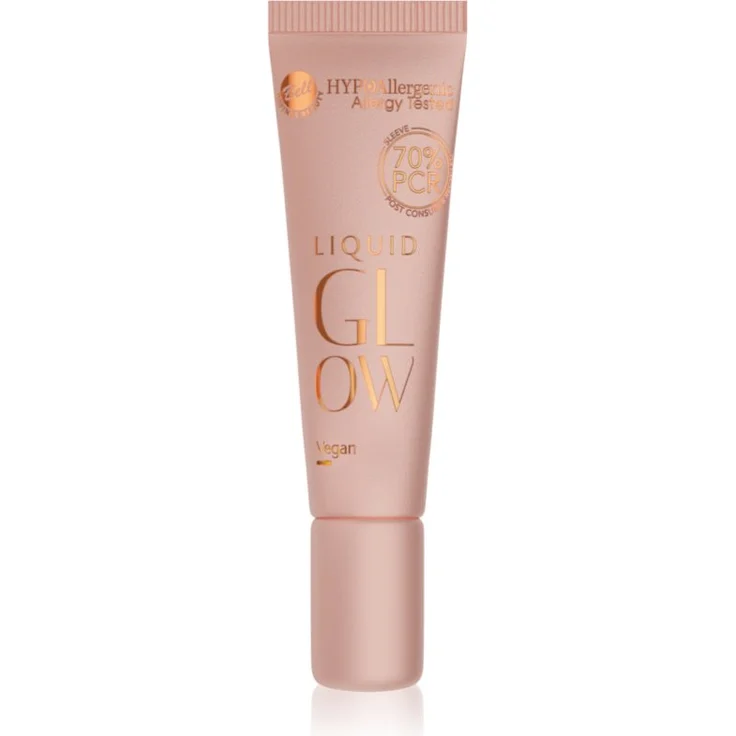 Bell Hypoallergenic Flüssiger Aufheller für Gesicht und Körper, Farbton 01 Sparkling Lotus, 10 g, mit lichtreflektierenden Pigmenten und cremiger Struktur