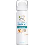 Garnier Super UV Over Make-up Spray mit LSF 50, Schutz für das Gesicht gegen UV-Strahlen und äußere Umwelteinflüsse, Mit feuchtigkeitsspendender Hyaluronsäure, Ambre Solaire, 1 x 75 ml