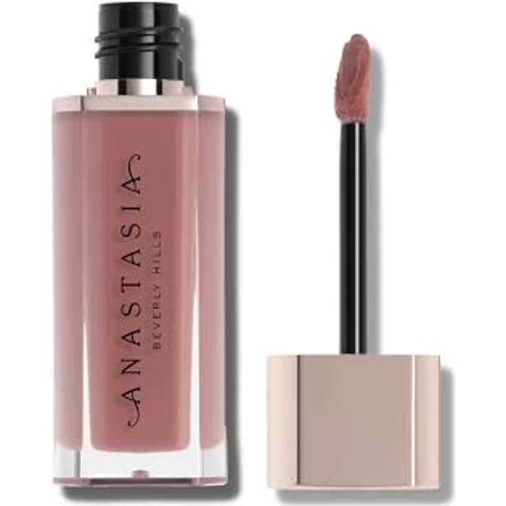 Anastasia Beverly Hills Lip Velvet Lipgloss, 3,5 g, hochpigmentiertes Lippenmousse mit True-Matte-Finish in HUSH ROSE – Bild 2