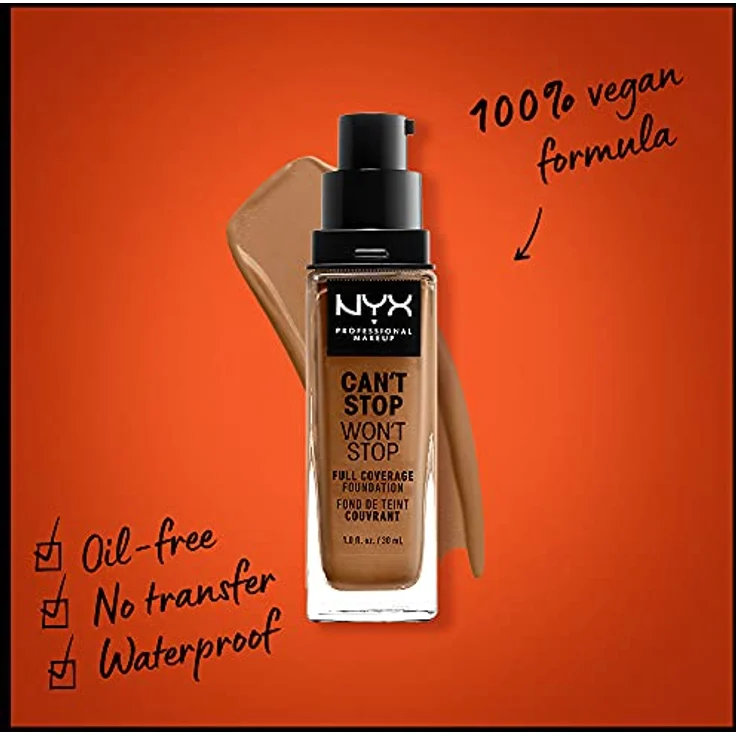 NYX Professional Make-up Can't Stop Won't Stop Almond 30 ml – Bild 2
