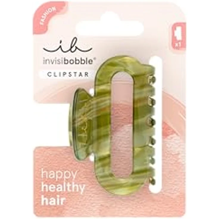Invisibobble CLIPSTAR Evergreen Haarclip - Trendiges Haaraccessoire in sattem Grün, mittel-groß - Sicherer Halt, gesundes Haar – Bild 1