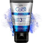 Joanna Ultra Color - Farbschutz-Spülung Conditioner in Silber- und Platinfarben für Natürliches und Gefärbtes Haar - Ammoniakfrei - Farbauffrischung und -intensivierung in 3 Minuten - 100 ml