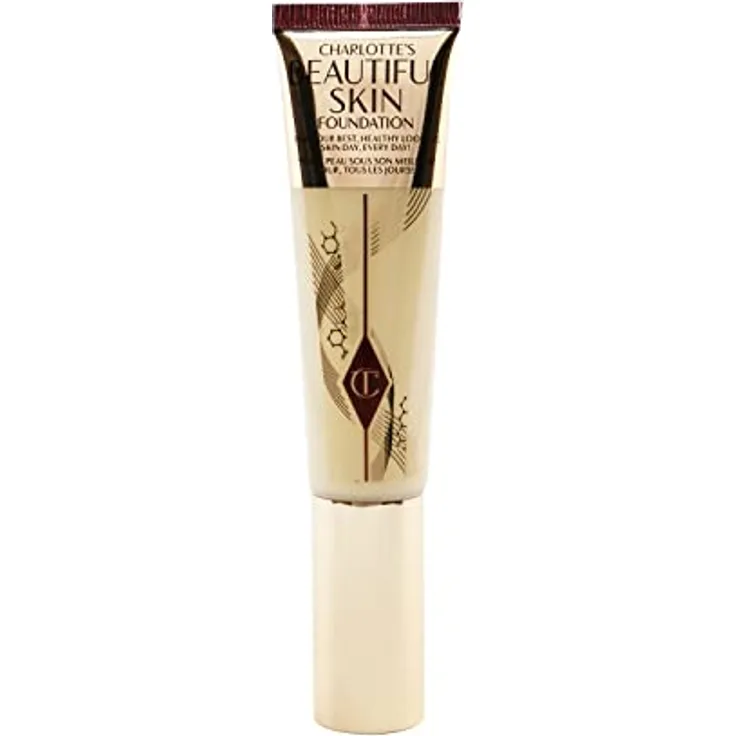 Charlotte Tilbury Charlotte’s Beautiful Skin Foundation, 30 ml, neutral - vegane Formel mit Rosenkomplex und Hyaluron, Glow-Effekt