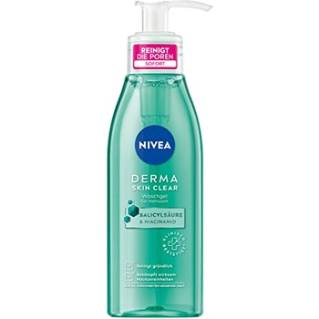 NIVEA Derma Skin Clear Set Für Unreine Haut – Mit Reinigungsgel, Toner, Peeling & Nachtpflege