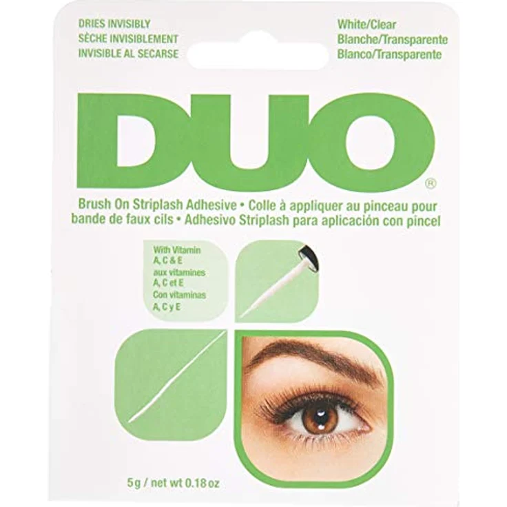 Ardell DUO Brush on Adhesive with Vitamins A, C & E Wimpernkleber für künstliche Wimpern mit Vitamin A, C & E, das Original für perfekte lashes, 5 g – Bild 4