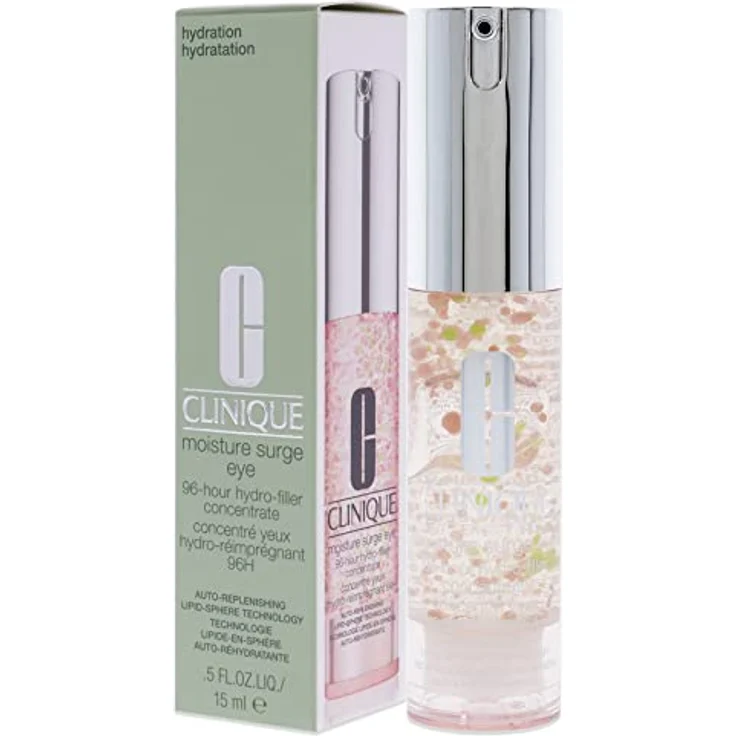 Clinique Moisture Surge Eye 96HR Hydro-Filler Concentrate 15 ml, gegen Schwellungen und Augenschatten, mit Vitamin E & C und Aloe Butter – Bild 4