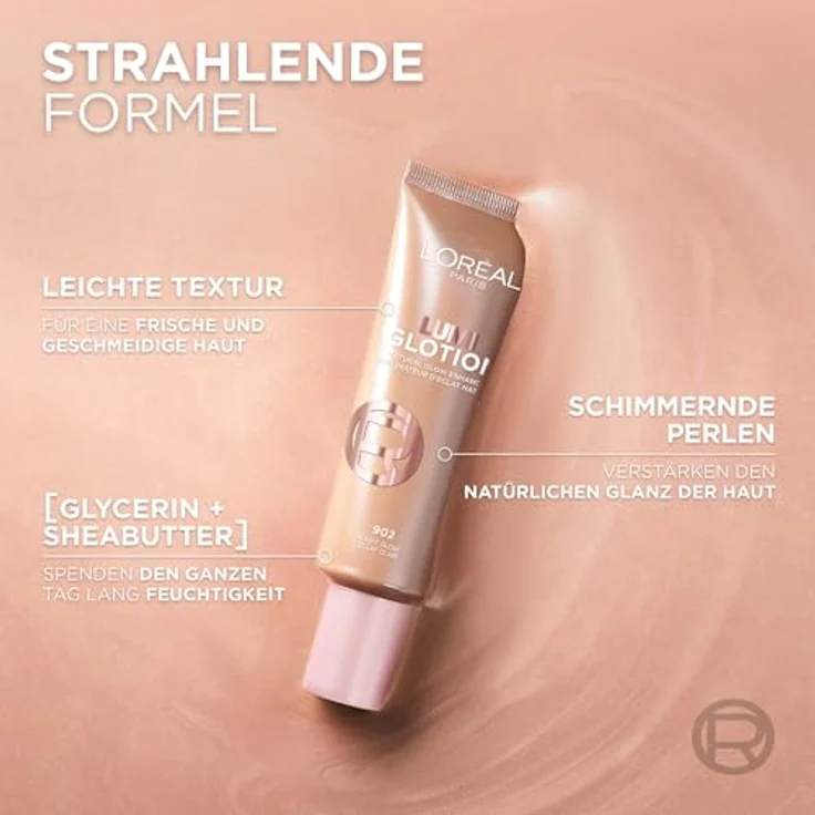 L'Oréal Paris Perfect Match Lumi Glotion, Flüssiger Highlighter für Gesicht und Körper, Natural Glow Enhancer, 903 Medium Glow, 40 ml – Bild 5