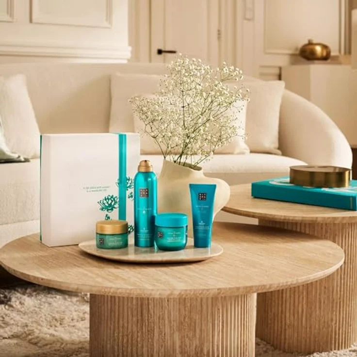 RITUALS The Ritual Of Karma Geschenkset für Damen, Duschschaum 200 ml, Körpercreme 100 ml, Körperpeeling 125 g, Body Mask 125 ml, Geschenkverpackung – Bild 2