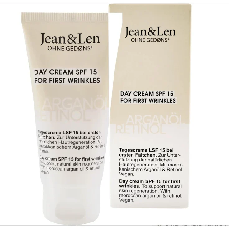 Jean & Len Regenerierende Tagescreme LSF15, 50 ml mit Arganöl & Retinol