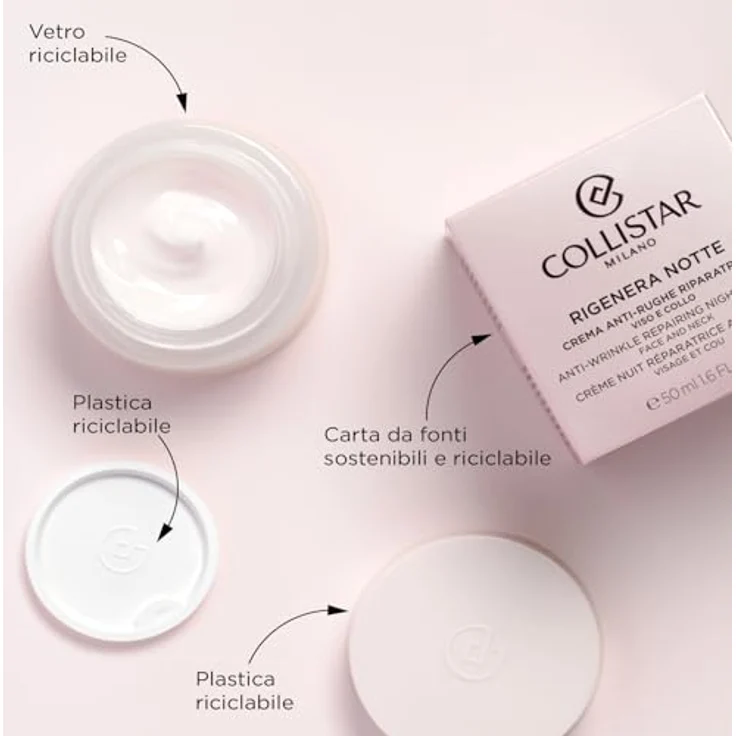 Collistar Regenera Anti-Wrinkle Repairing Night Cream, 50 ml - Tiefenwirksame Nachtcreme gegen Falten – Bild 3