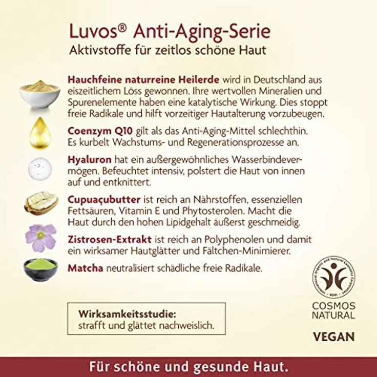 Luvos Naturkosmetik Gesichtscreme Anti-Age Nachtcreme Nachtcreme 50 ml mit hautverjüngernder Wirkung – Bild 7