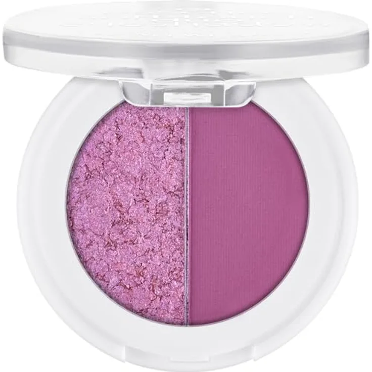 essence cosmetics soft touch duo eyeshadow, Lidschatten, Nr. 02, Violett, langanhaltend, vegan, ohne Mikroplastikpartikel, Nanopartikel frei, 1er Pack (1.8g)