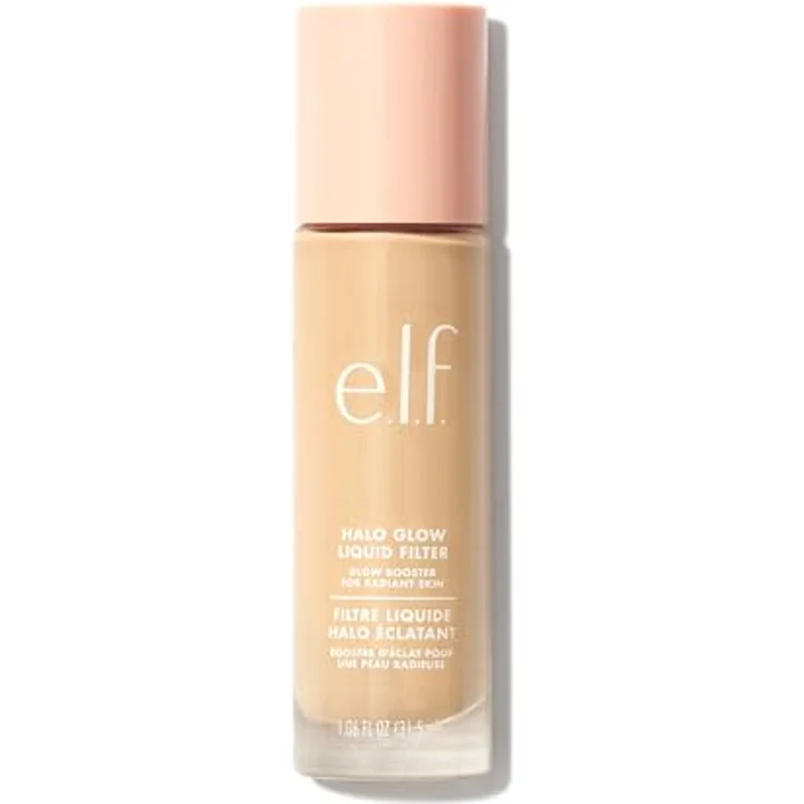 e.l.f. Halo Glow Liquid Filter, Teint-Booster mit Hyaluronsäure für strahlenden, weich fokussierten Teint, vegan & tierversuchsfrei, 0,5 Fair – Bild 1