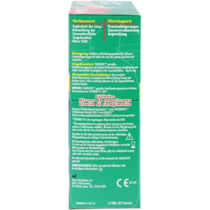 Opti Free Replenish Kontaktlinsen-Pflegemittel, Vorratspackung 2 x 300 ml All-in-One-Lösung zur Reinigung, Desinfektion & Aufbewahrung – Bild 4