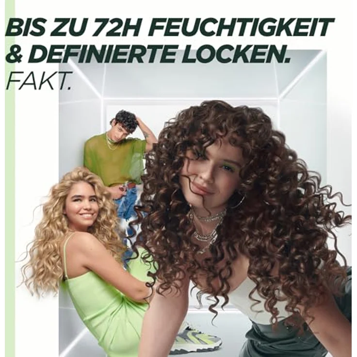 Garnier Locken Methode Feuchtigkeitsauffüllendes Shampoo, Sofort gebändigte Locken, 5% Hyaluron & Shea-Fettsäuren, Vegan, Ohne Silikone, 1 x 200 ml – Bild 2