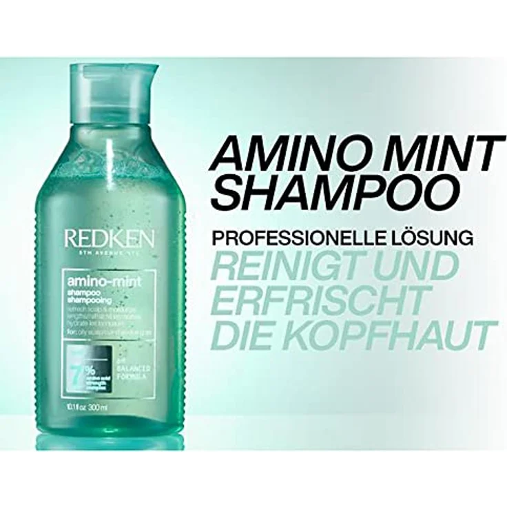 Redken Amino Mint Scalp Relief Haarshampoo 300 ml – Bild 6