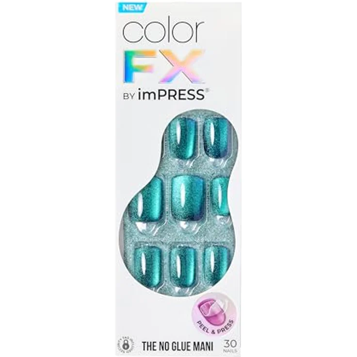 KISS Color FX im Press, künstliche Fingernägel selbstklebend, 30 Stück für perfekte Maniküre – Bild 9