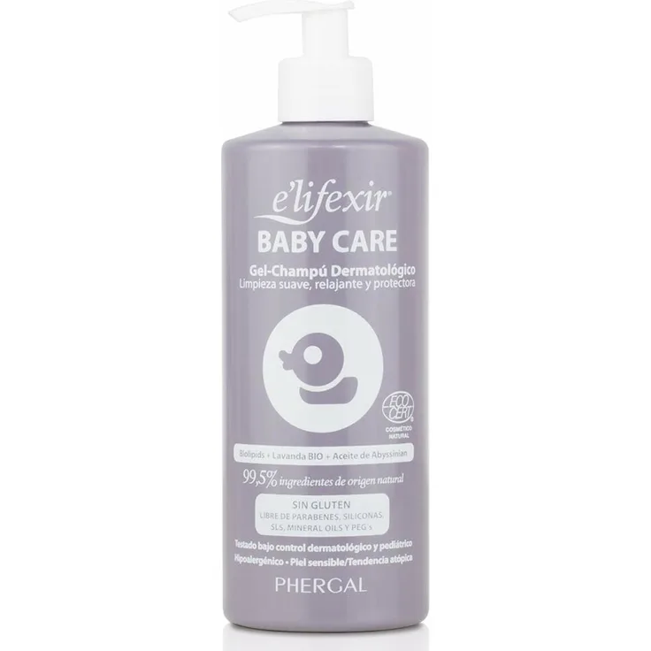Elifexir Eco Baby Care 2 in 1 Shampoo und Gel, dermatologisch getestet, 500 ml