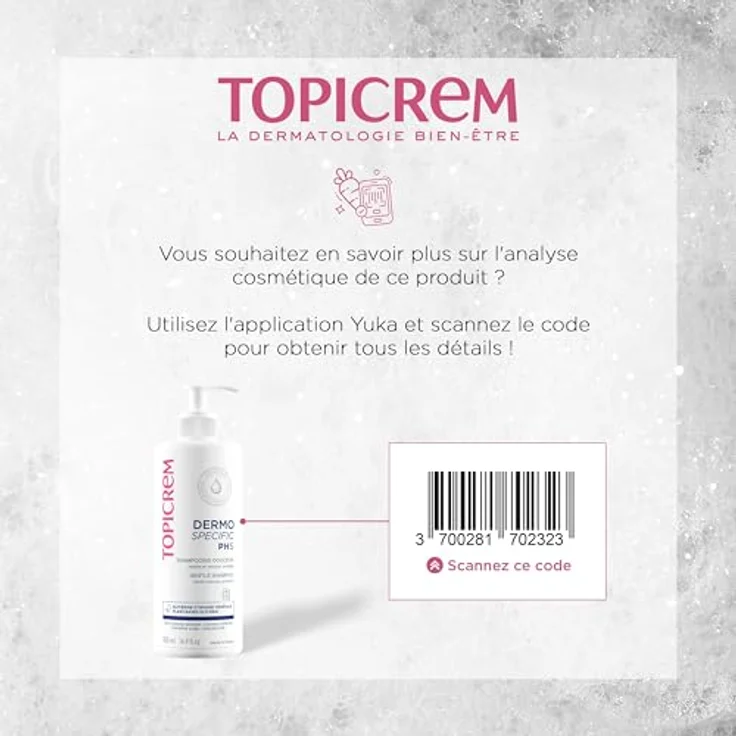 Topicrem PH5 Shampooing Douceur nicht reizendes Shampoo für empfindliche Kopfhaut 500 ml – Bild 4