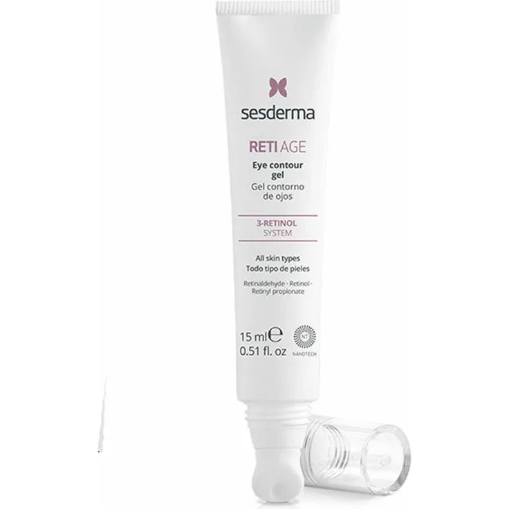 Sesderma Reti Age Augenkontur Gel, 15 ml – feuchtigkeitsspendendes Gel zur Reduzierung von feinen Linien und Falten, dermatologisch getestet