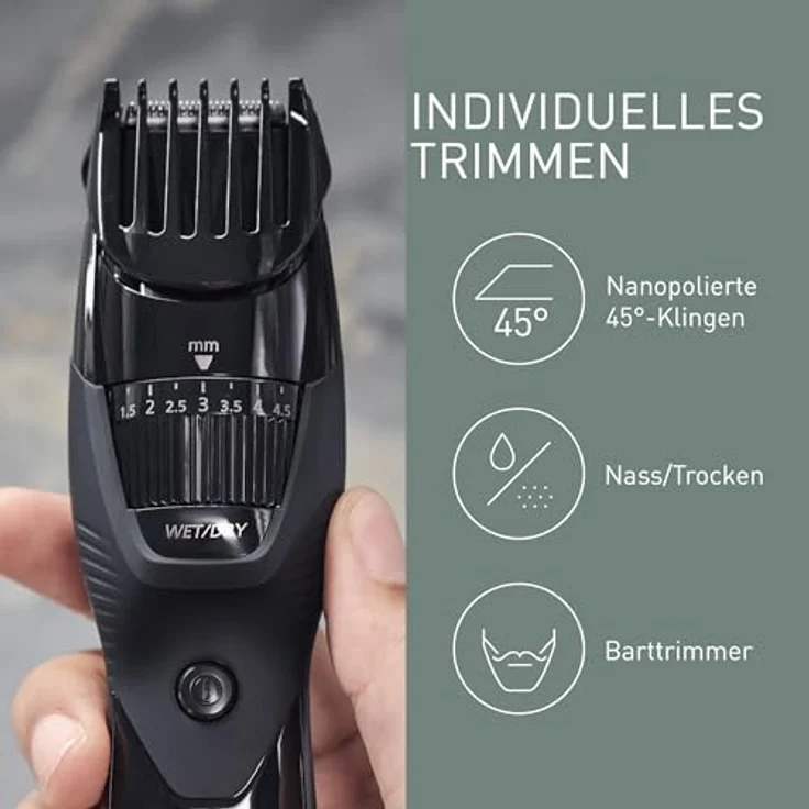 Panasonic WER9606Y136 Ersatz-Trimmerklinge, ultrascharfe 45° Edelstahlklingen für ER-GY10CM, ER-GB52, ER-GB44, ER-GB43, ER-GB42, ER-GB40 & ER2403, japanische Technologie – Bild 3
