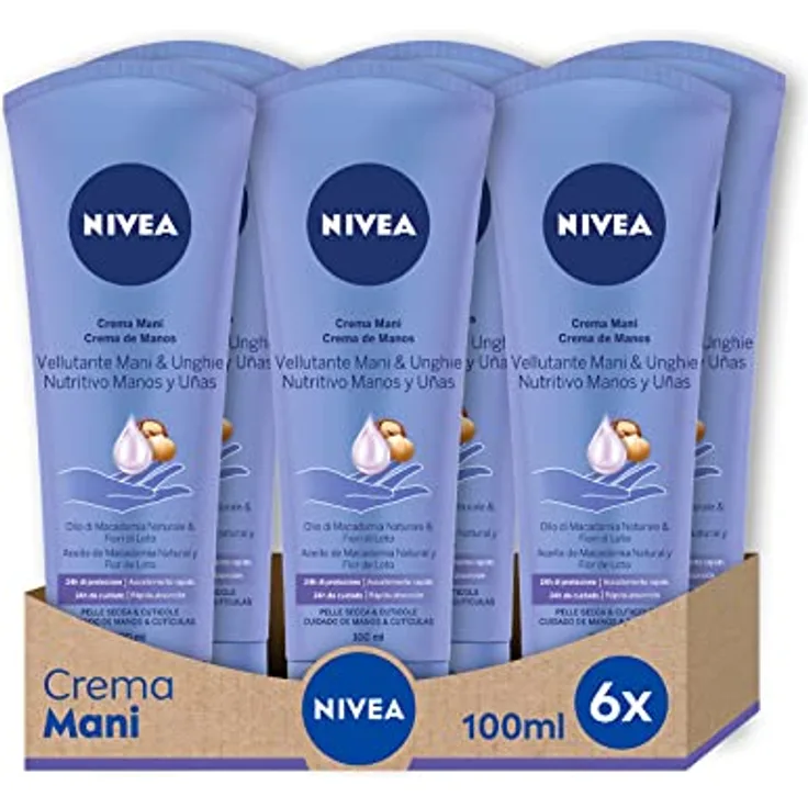 Nivea Creme Mani, 6 Packungen à 100 ml für samtige Haut