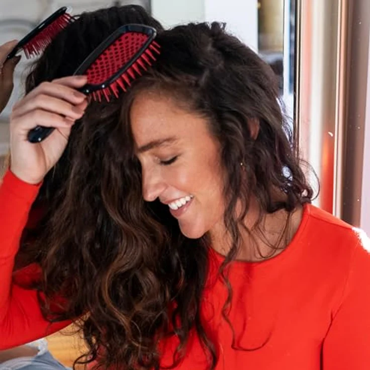 UNbrush Detangling Hair Brush, Haarbürste für alle Haartypen, Kunststoff, Farbe Canyon – Bild 8