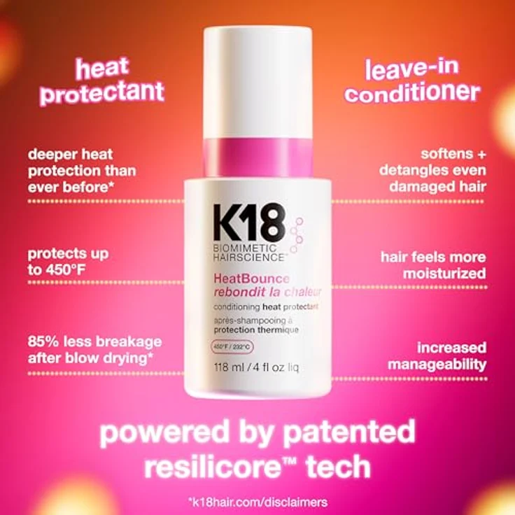 K18 Conditioner Heatbounce, 118 ml - Haarpflege mit Hitzeschutz und Intensivwirkung – Bild 2
