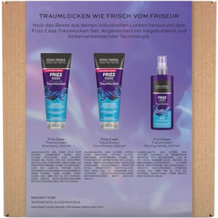 JOHN FRIEDA Frizz Ease Traumlocken Shampoo Conditioner, Styling- spray, Augenmaske – Bild 3