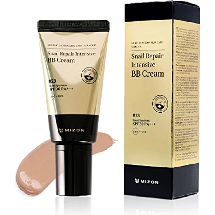 Mizon Snail Repair Intensive BB Creme SPF 30, feuchtigkeitsspendende getönte Tagescreme, Farbton #23 Natural Beige (Cool Tone), 50 ml – Bild 1