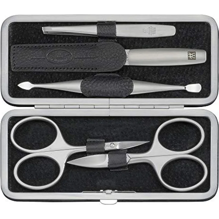 Zwilling Twinox Maniküre Pediküre Set 5tlg. mit Nagelschere, Leder, schwarz Maniküre-Set 1 Stück
