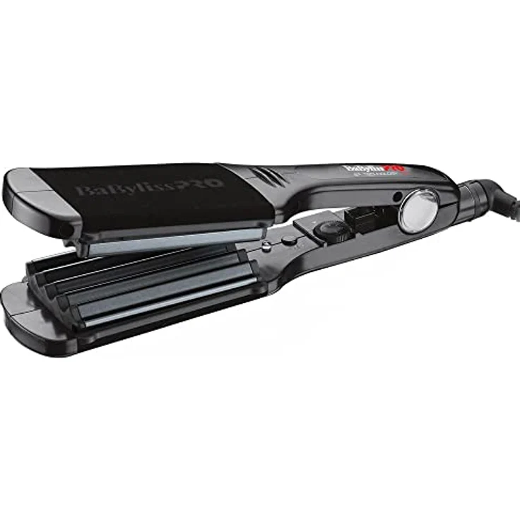 Babyliss Pro BAB2512EP Kreppeisen Titanium mit breiten Heizplatten, 60 mm für voluminöse & glamouröse Locken – Bild 2