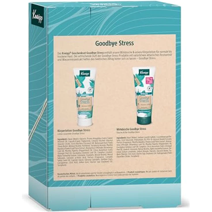 Kneipp Geschenkset Goodbye Stress - Erfrischender Duft mit Rosmarinöl und Wasserminzextrakt - 2 x 200ml – Bild 2