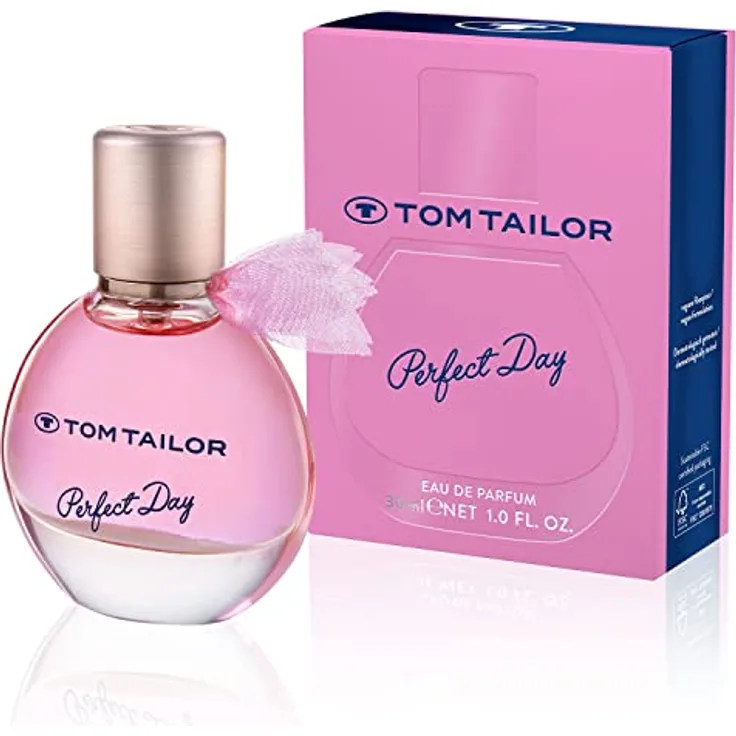 Tom Tailor Parfüm Damen Perfect Day for her 30ml I Sommerliches Eau de Toilette Damen I Floral, gourmand & süß