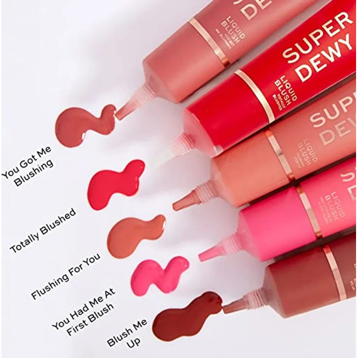 Makeup Revolution, Superdewy Liquid Blusher, You Got Me Blushing, 15ml – Bild 4