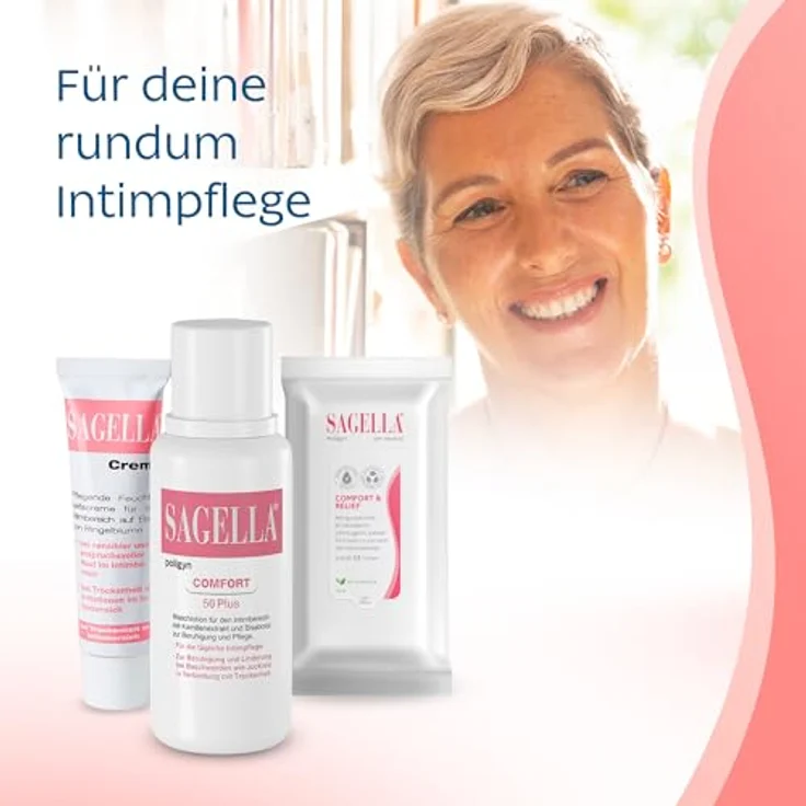 Sagella poligyn Intimwaschlotion für Frauen 50+, 500 ml Lotion, angepasste Pflege für Intimbereich während und nach den Wechseljahren – Bild 8