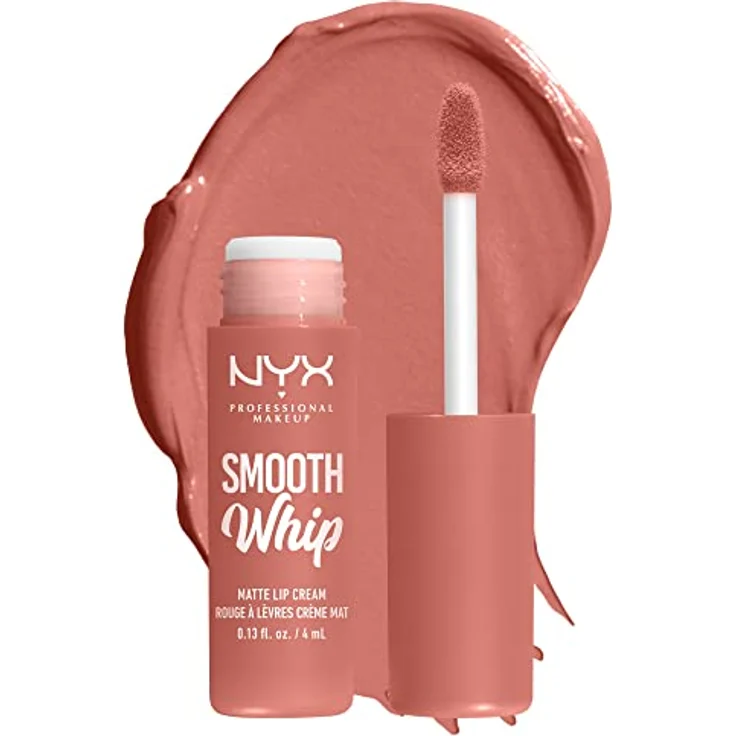 NYX Professional Makeup Smooth Whip Matte Lip Cream, Lipgloss für Damen, pflegende Kakaobutter & Sheabutter, Farbe: Velvet Rose, 4 ml – Bild 9