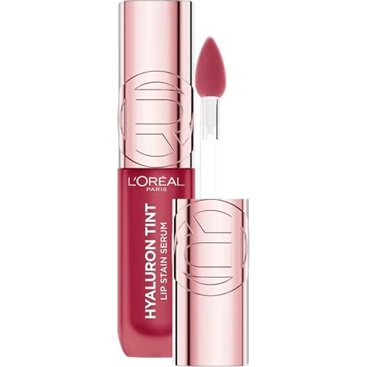 L'Oréal Paris Hyaluron Tint Lip Stain Serum, 12H haltende feuchtigkeitsspendende Lippenfarbe, Farbe: 490 Berry Jolie, 5 ml – Bild 1