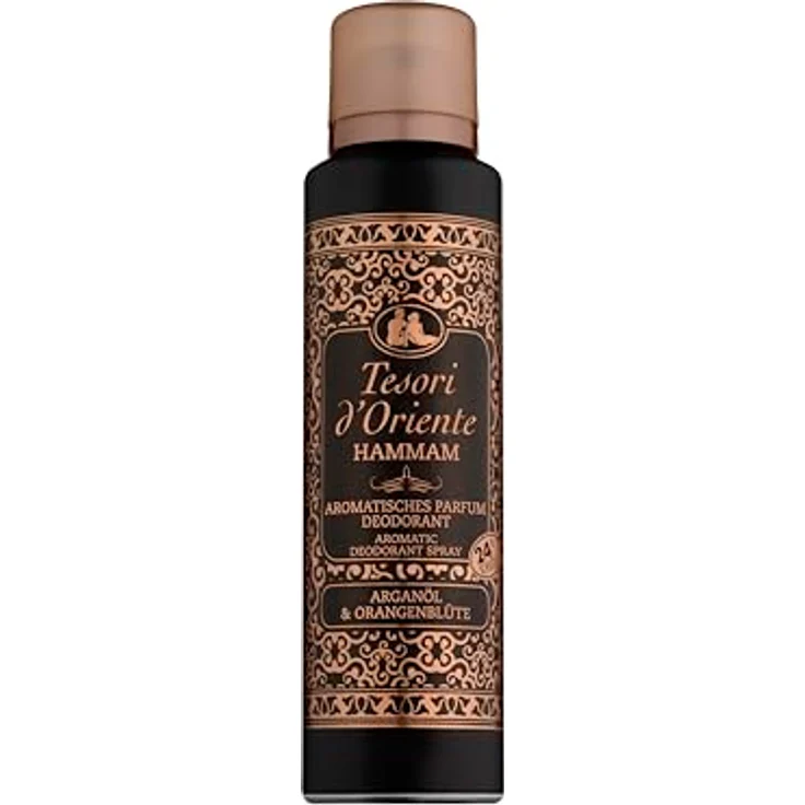Tesori d´oriente Parfum Deodorant 'Hammam', 150 ml, aromatisches Deo-Spray mit Argan-Öl und Orangenblüte, 24 h Schutz, Wellness-Ritual für Körper & Sinne – Bild 1