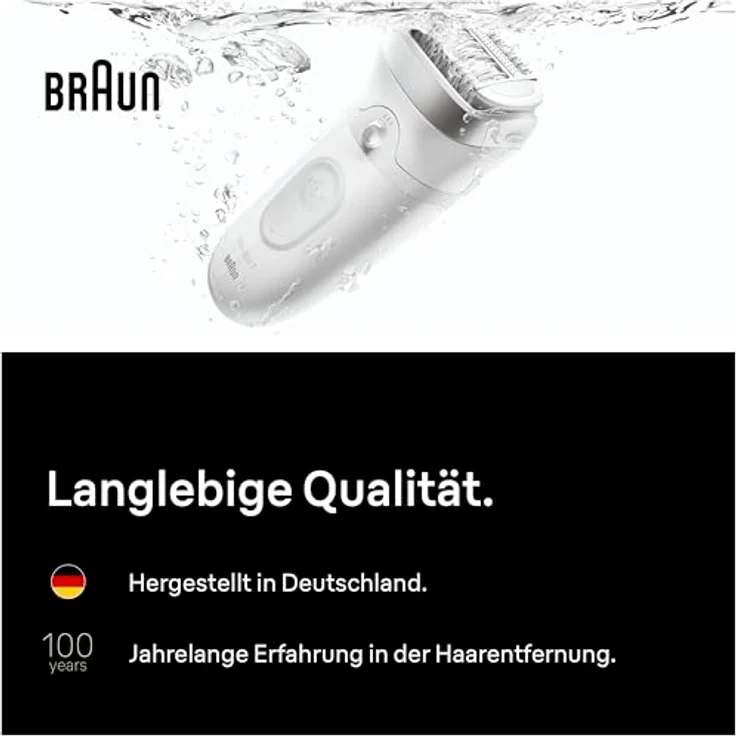Braun Silk-épil 7 SE7-011, Wet & Dry Epiliergerät mit MicroGrip-Pinzetten-Technologie und Massagerollenaufsatz – Bild 7