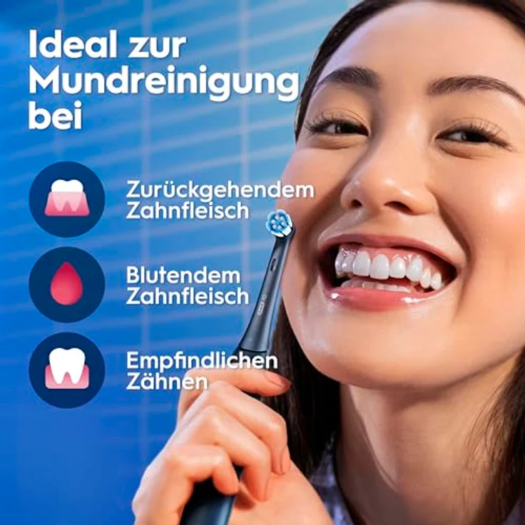 Braun Oral-B iO Series 3 Plus Edition, Elektrische Zahnbürste mit 3 Aufsteckbürsten, 3 Putzmodi, Schwarz – Bild 11
