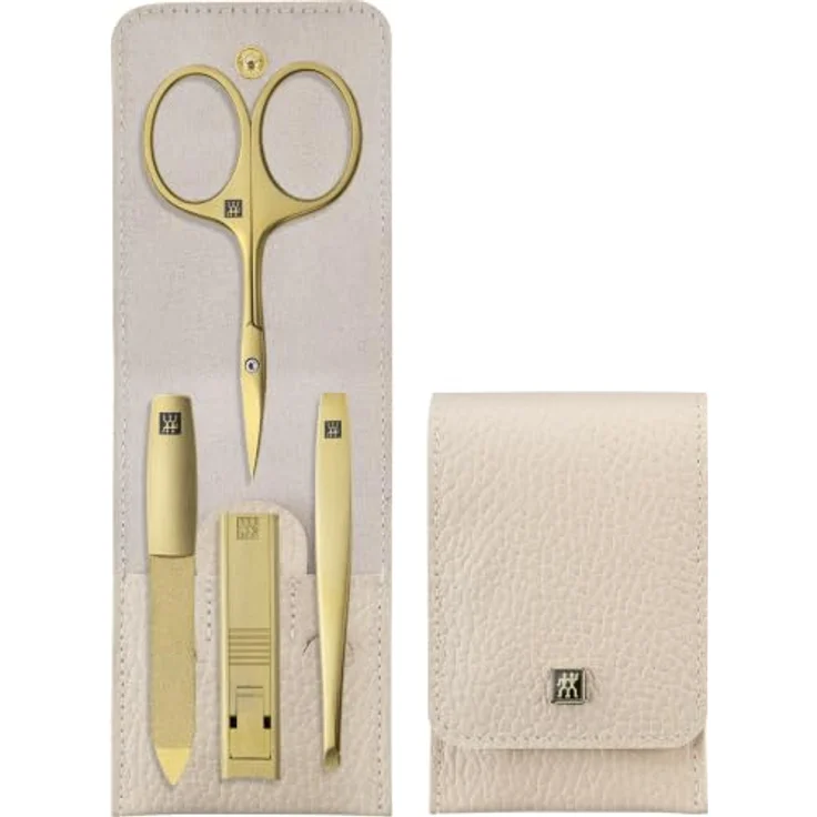 Zwilling Beauty Nagelknipser Maniküre Set 4tlg. im Echtleder-Etui, platzsparend und unisex – Bild 6