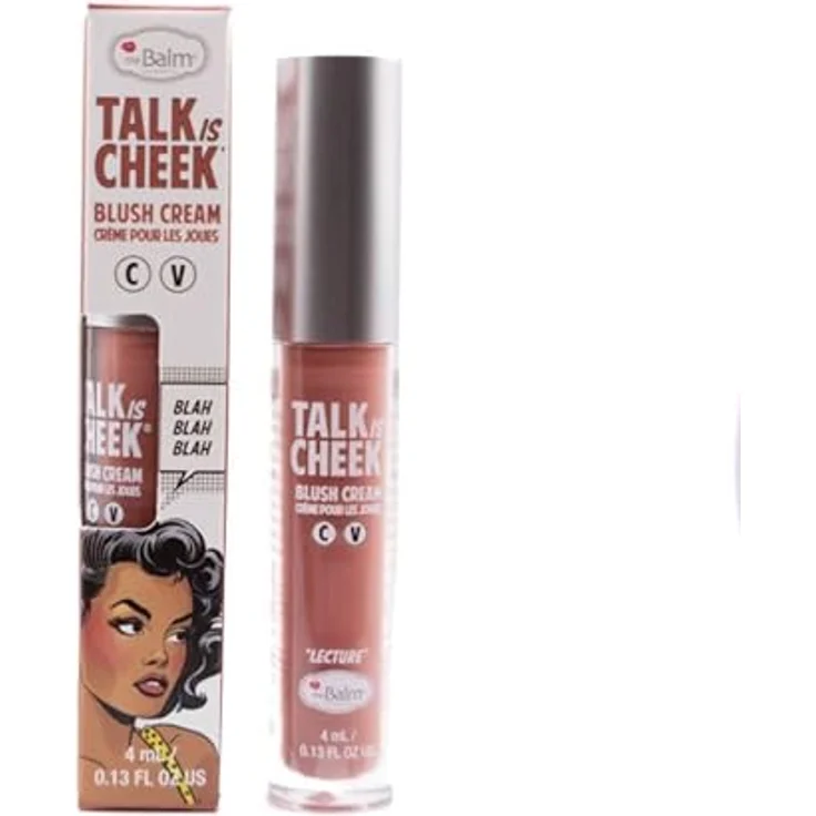 theBalm Talk is Cheek Creme-Rouge, Farbton Lecture, 4 ml, für eine natürliche Wangenröte und strahlenden Teint – Bild 2